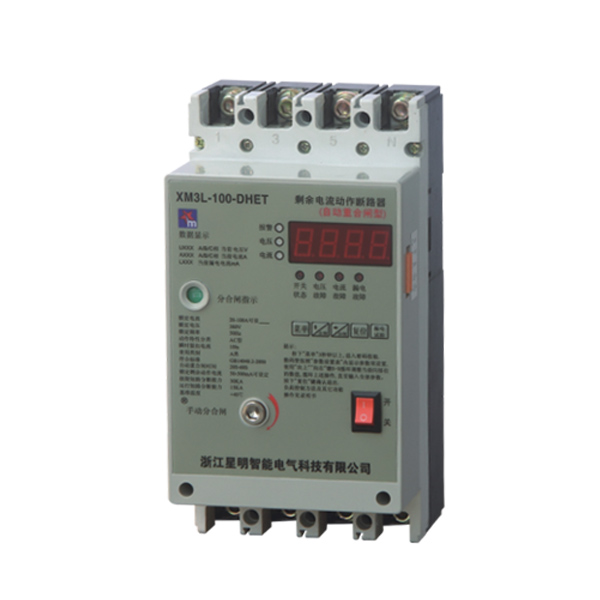 自動重合閘型智能三相剩余電流動作斷路器集成了傳統的斷路器（熔斷器）、接觸器、過載（或過壓、漏電等）保護繼電器、啟動器、隔離器等主要功能，具有遠距離自動控制和本地直接控制功能，具有面板顯示及信號報警功能，具有過壓保護、欠壓保護、過流保護、漏電保護等功能，具有體積小、可靠性高、短路分斷能力強、飛弧距離短等優點。適用于三相四線中性點直接接地TT接地系統)的低壓電網。用來對人身觸電危險提供間接接觸保護，也可對線路或用電的接地故障、過電流、短路等進行保護。…